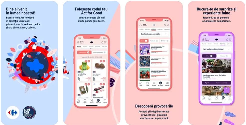 aplicatia Act for Good de la Carrefour
